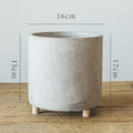 Creative cement flowerpot